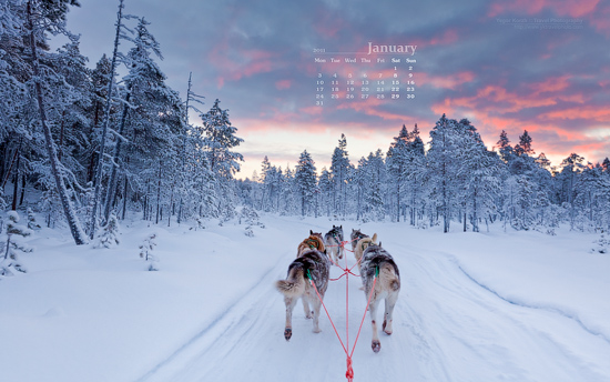 Free Desktop Wallpaper Calendar: January 2011 – Happy Holidays