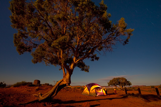 Monument Valley Camping, Arizona, USA