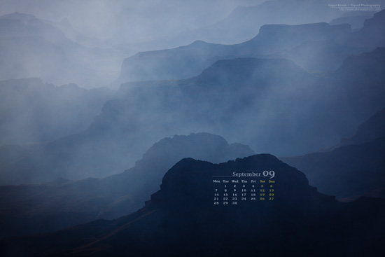 Desktop Wallpaper Calendar: September 2009