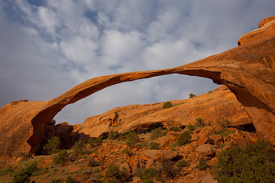 Landscape Arch, Arches National Park, Utah, USA