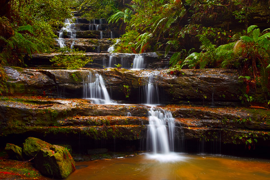 Terrace Falls, Blue Mountains National Park, NSW, Australia