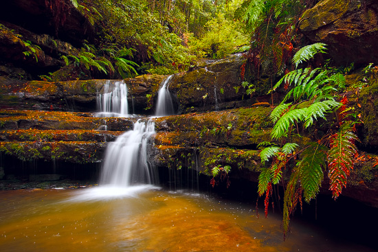 Terrace Falls, Blue Mountains National Park, NSW, Australia
